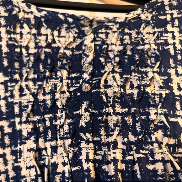 Cocomo Plus Size Pintucked 3/4 Sleeve Blouse Top - Picture 2 of 6